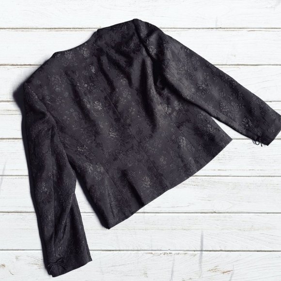 Kasper Black Long Sleeve Evening Jacket (New) - Picture 7 of 9